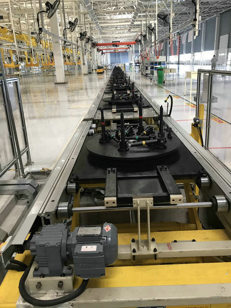 发动机分装辊道